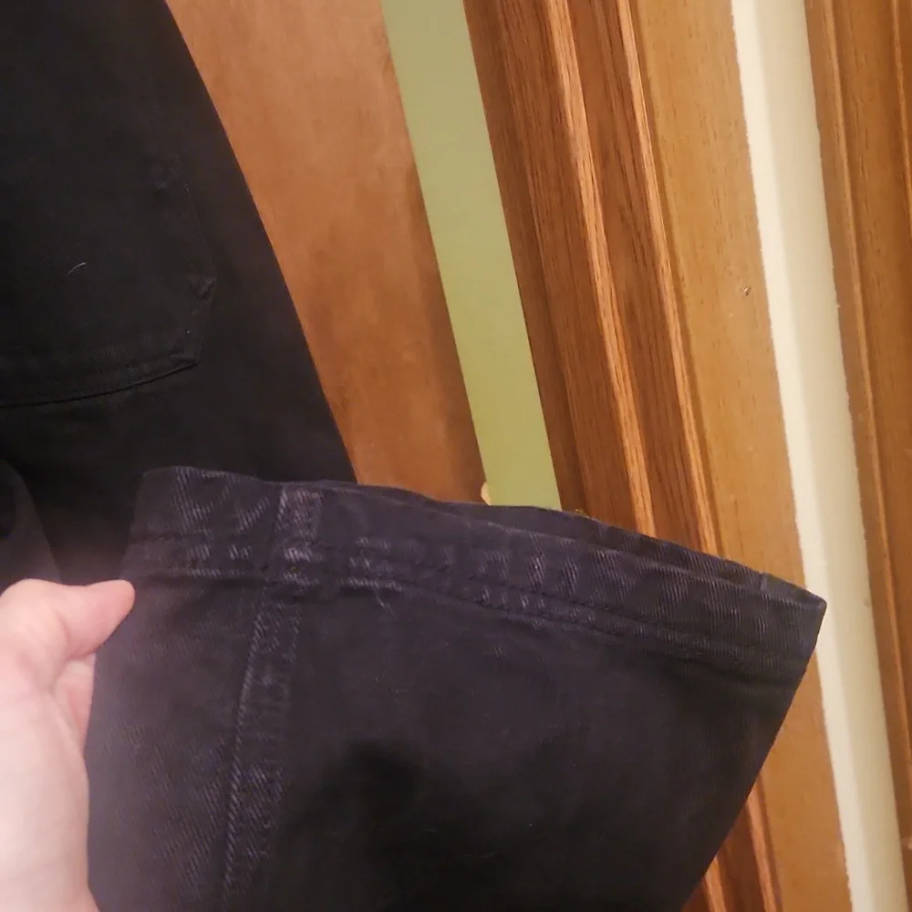 Brandy Melville Black John Galt Women's Jeans Overalls Size Small - Picture 9 of 11